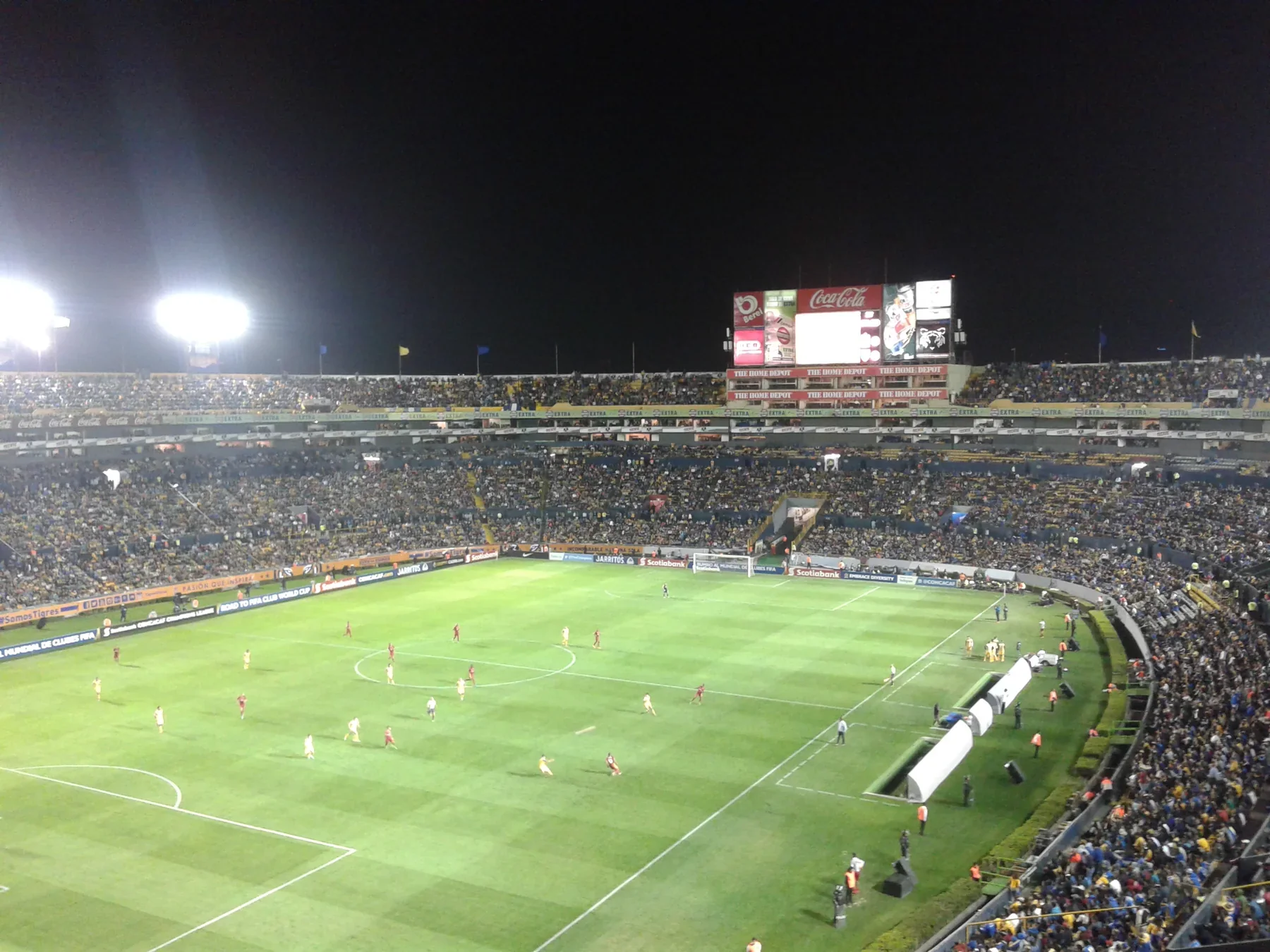 Archival Tigres match-day view inside Estadio Universitario